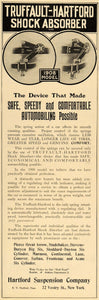 1907 Ad Hartford Suspension Truffault Shock Absorber - ORIGINAL ADVERTISING SCA1