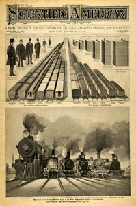 1899 Cover Scientific World Railways Freight Statistics - ORIGINAL SCA1