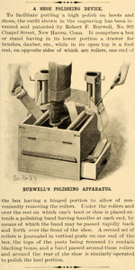 1899 Article Shoe Polishing Device Robert F Burwell - ORIGINAL SCA2