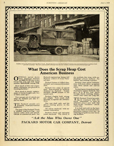 1920 Ad Transportation Engineers Cargo Vintage Packard Motor Car Detroit SCA3