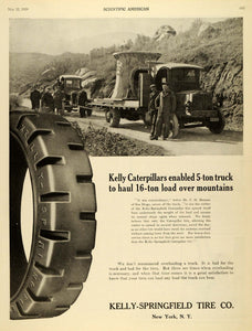 1920 Ad Countryside Caterpillar Mountain Truck C Hemme San Diego Tire SCA3