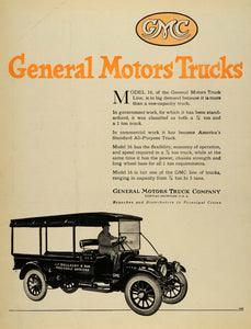 1920 Ad J. F. Halladay & Son Wholesale Grocers Trucks GMC General Motors Co SCA3