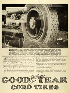 1920 Ad Rubber Good Year Cord Tires Henry Fowler Case-Fowler Lumber Co Load SCA3