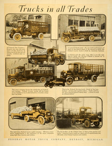1920 Ad Federal Motor Truck Co Detroit A Muxen Co R. Jebb Stock Buyer SCA3