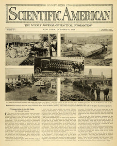 1920 Article Transportation Mud Roads Streets Texas Oil District Town SCA3