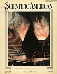 1919 Cover Army Transport Ship Brooklyn Navy Yard Scientific American SCA3