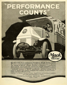 1919 Ad Mack Truck International Motor Co NY Motor Vehicle Ernest Hamlin SCA3