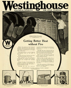 1919 Ad Westinghouse Logo Electric Glue Pot Packard Motor Car Plant SCA3