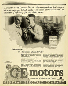 1919 Ad Brown & Sharpe Manufacturing G-E Logo Motor Equipment General SCA3
