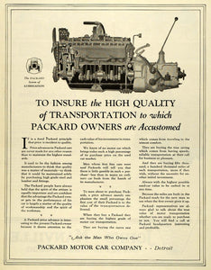 1919 Ad Packard Motor Car Detroit Michigan Transportation Automobile SCA3