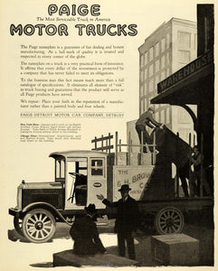 1919 Ad Paige-Detroit Motor Car Detroit Armory International Amphitheatre SCA3