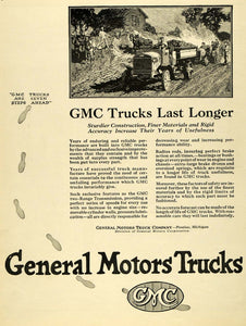 1923 Ad General Motors Trucks Pontiac Michigan Farming Horse Freight Engine SCA3