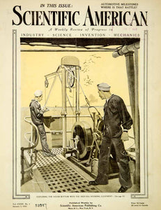 1921 Cover Scientific American Howard Brown Sounding Equipment Sailors SCA4