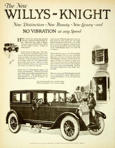 1925 Ad Willys Knight Overland Cars Automobiles Sedan Luxury Lanchester SCA4
