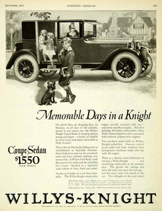 1924 Ad Willys Knight Overland Coupe Sedan Car Automobile Schoolboy Toledo SCA4