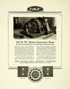 1924 Ad Skayef Self Aigning Ball Bearing Generator SKF Industries SCA4