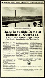 1925 Ad Weyerhaeuser Forest Products Industrial Design Construction SCA4