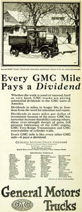 1925 Ad GMC General Motors Tractor Truck Plow Durable Advertising SCA4