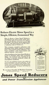 1924 Ad Jones Speed Reducers Power Transmission Appliances W.A. Jones SCA4