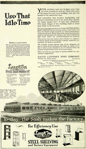 1921 Ad Steel Shelving Factory Equipment Lupton Steel Sash Products Edmonds SCA4