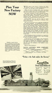 1921 Ad Lupton Steel Sash Products David National Pneumatic Rahway New SCA4