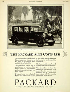 1926 Ad Antique Packard Six Enclosed Sedan Automobile Horseback Riding SCA5