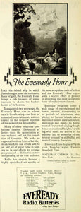 1926 Ad EveReady Radio Station Batteries Battery National Carbon Jason SCA5