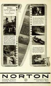 1927 Ad Norton Industrial Steel Ignots Grinding Rolling Mill Machinery SCA5