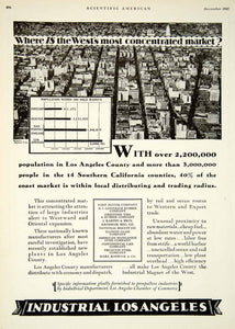 1927 Ad Industrial Los Angeles Portland County California Chamber Commerce SCA6