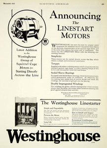 1927 Ad Westinghouse Linestarter Electric Manufacturing Pittsburgh SCA6