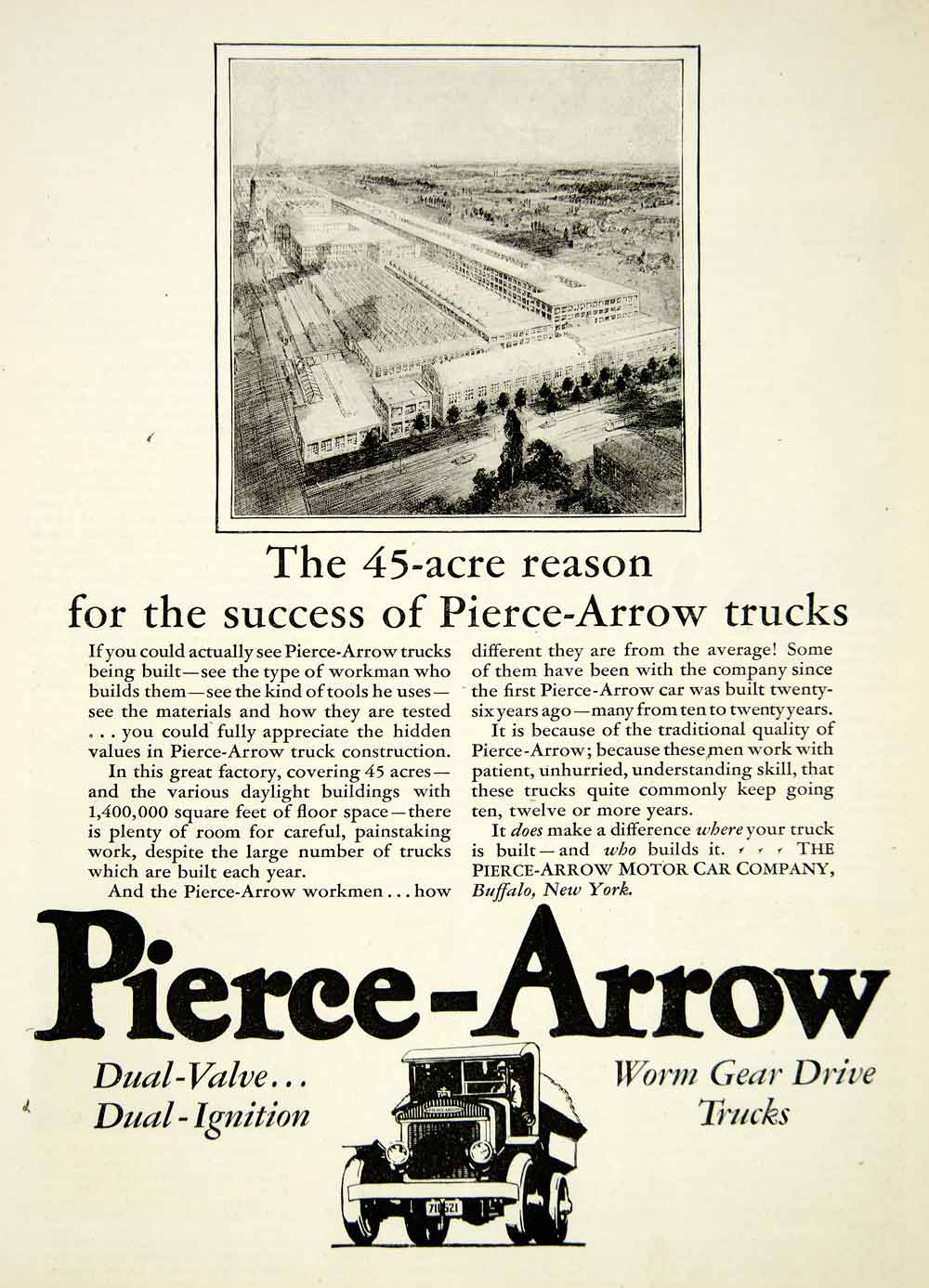 1927 Ad Pierce-Arrow Motor Car Buffalo Truck Vehicle Transportation SCA6