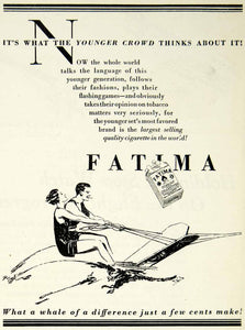 1927 Ad Fatima Turkish Cigarettes Cameron & Cameron Richmond Virginia Water SCA6