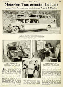 1927 Print Motor-Bus Transportation Deluxe Highway Radio Pilot House Los SCA6