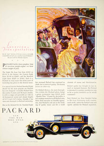1930 Ad Packard Vehicle Automobile Transport Car Eight De Luxe Sedan SCA7
