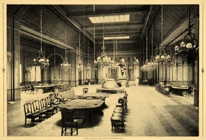 1921 Monte Carlo Casino Roulette Table Gambling Print - ORIGINAL HISTORIC SCI1
