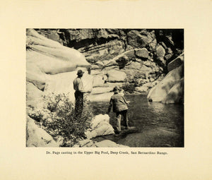 1906 Print Dr. Page Deep Creek Hot Springs Fishing San Bernardino SCP1