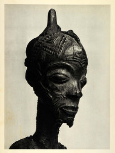 1955 Photogravure Sculpture Statue Figure Congo Tribe Tribal Bena Lulua SCP2