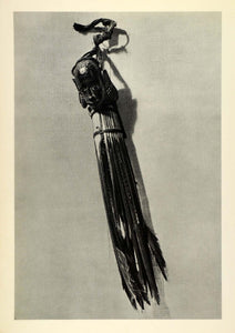 1955 Photogravure Feather War Charm Admiralty Islands Artifact Bird Amulet SCP2