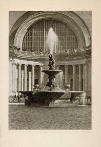 1915 Sculpture Print Mermaid Fountain Arthur Putnam - ORIGINAL SCULPT