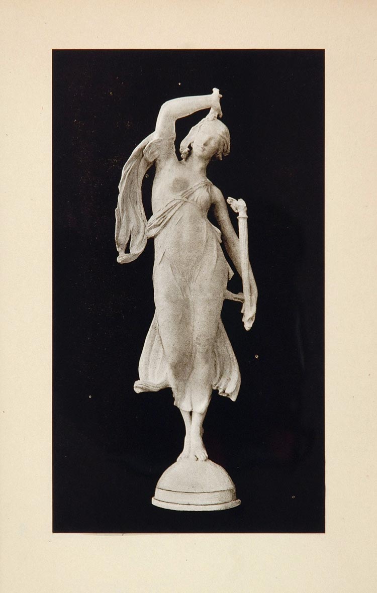 1915 Sculpture Torch Bearer Sherry Edmundson Fry Print - ORIGINAL SCULPT