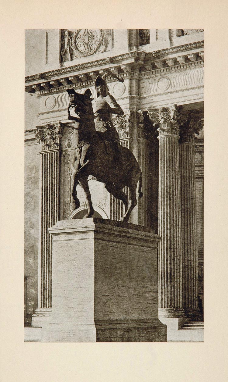 1915 Sculpture Pizarro Statue Charles Cary Rumsey Print - ORIGINAL SCULPT