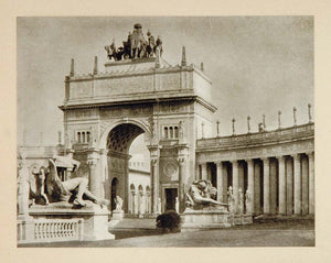 1915 Sculpture Print Nations Of The East Arch Rising - ORIGINAL SCULPT