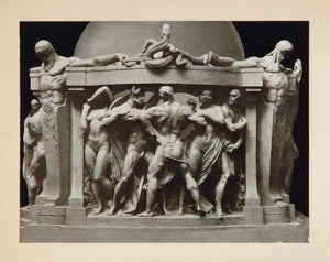 1915 Sculpture Survival of Fittest Robert Aitken Print - ORIGINAL SCULPT