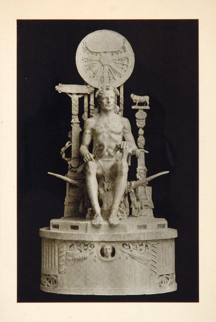 1915 Sculpture Triumph of Field Charles R Harley Print - ORIGINAL SCULPT