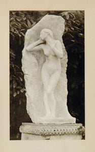 1915 Sculpture Eurydice Nude Nymph Furio Piccirilli - ORIGINAL SCULPT