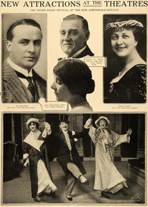 1912 Print Robin Hood Play New Amsterdam Stage Acting - ORIGINAL HISTORIC SEM1