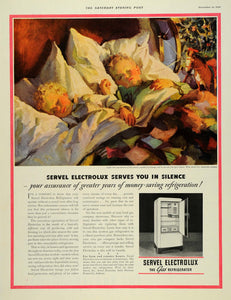 1936 Ad Servel Electrolux Kerosene Gas Refrigerator - ORIGINAL ADVERTISING SEP3
