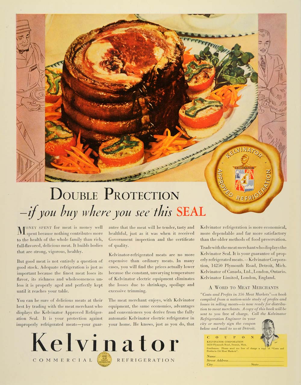1932 Ad Kelvinator Electric Commercial Refrigeration - ORIGINAL ADVERTISING SEP3