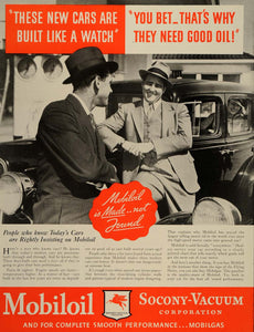 1934 Ad Mobiloil Socony-Vacuum Corporation Mobilgas - ORIGINAL ADVERTISING SEP3
