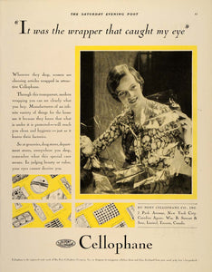 1929 Ad Du Pont Cellophane Company Inc. Wrapper - ORIGINAL ADVERTISING SEP3